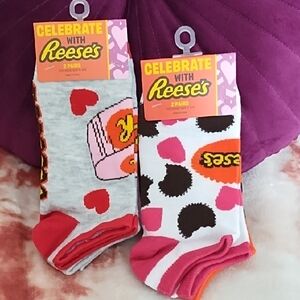 Hershey Reeses Official 🤎 4 Pair of Ankle Socks NWT